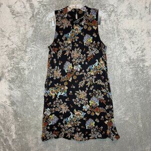 Tommy Hilfiger Women Floral Fall Sleeveless Lightweight Chiffon Swing Dress 10